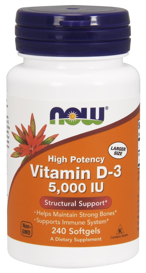 Now Vitamin D-3 Softgels