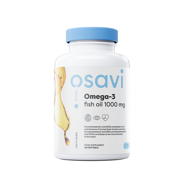 Osavi Omega-3 Fish Oil 1000mg -Lemon- - 180 softgels